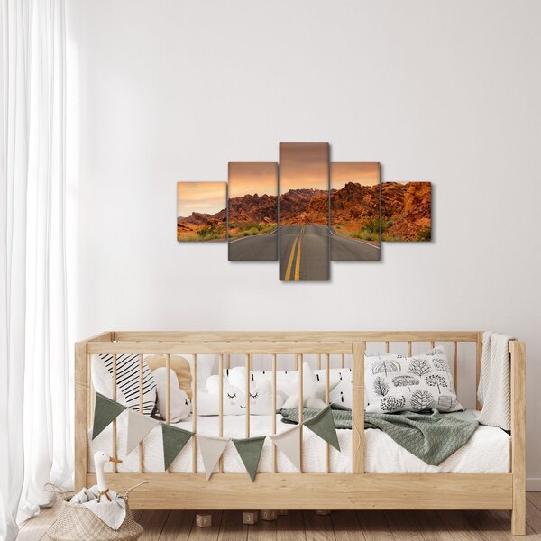 Obraz cesty a skal (125x70 cm)