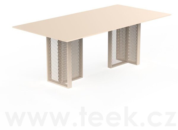Vondom Jídelní stůl The Factory, Vondom, obdélníkový 200x120x74 cm, rám hliník barva dle vzorníku, deska HPL barva dle vzorníku