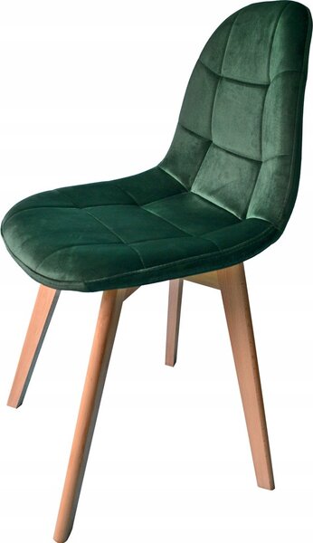 Moderní čalouněná židle zelené barvy