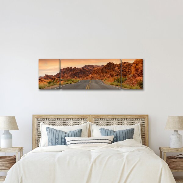 Obraz cesty a skal (170x50 cm)