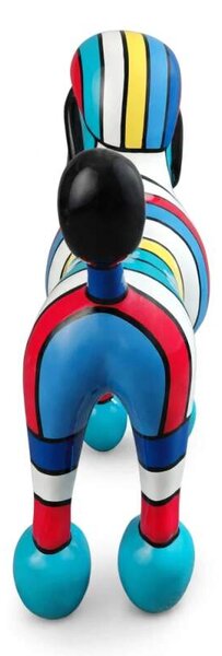Socha Pudl stojící s pruhy 64 cm