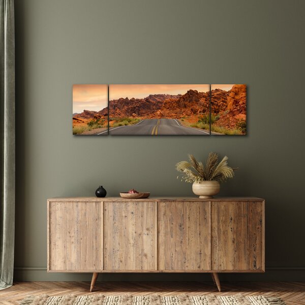 Obraz cesty a skal (170x50 cm)