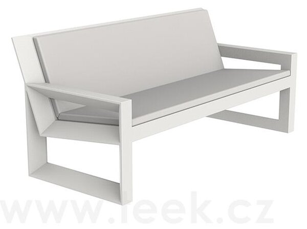 Vondom Pohovka Frame, Vondom, 180x82x80 cm, matt polyethylen barva dle vzorníku, sedáky venkovní látka Group 1A a 1B barva dle vzorníku