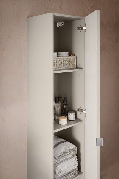 Vysoká skříňka do koupelny BELLA Cashmere 80-35-1D