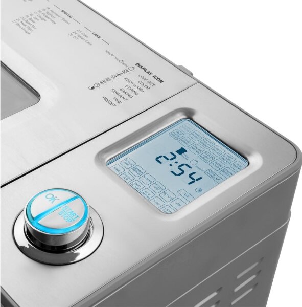 Sencor - Domácí pekárna chleba 550W/230V matný chrom