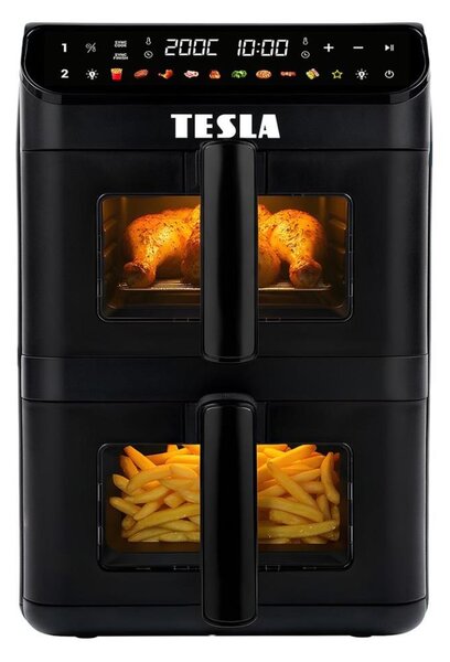 TESLA Electronics AirCook - Multif. dig. horkovz. fritéza 11 l 2800W/230V černá