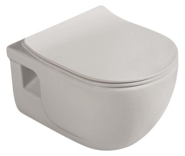 Sapho Sapho, AVVA Slim WC sedátko s pomalým zavíráním, latte matná, 100787-114