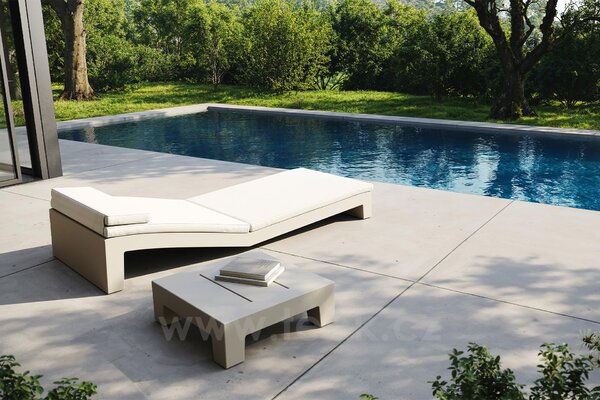 Vondom Lehátko Jut, Vondom, 200x80x30 cm, matt polyethylen barva dle vzorníku, bez celopotahu