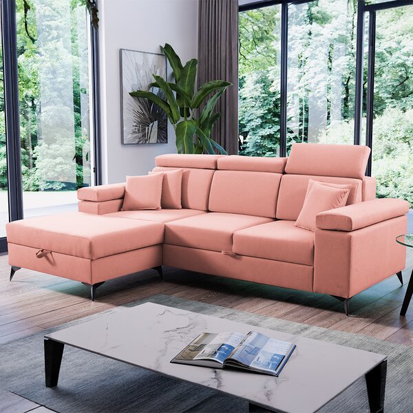 Sedací souprava BRICO MINI | 170x254 cm | rozkládací + úložný prostor | VÝBĚR TKANINY a NOŽIČEK