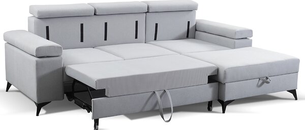 Sedací souprava BRICO MINI | 254x170 cm | rozkládací + úložný prostor | VÝBĚR TKANINY a NOŽIČEK