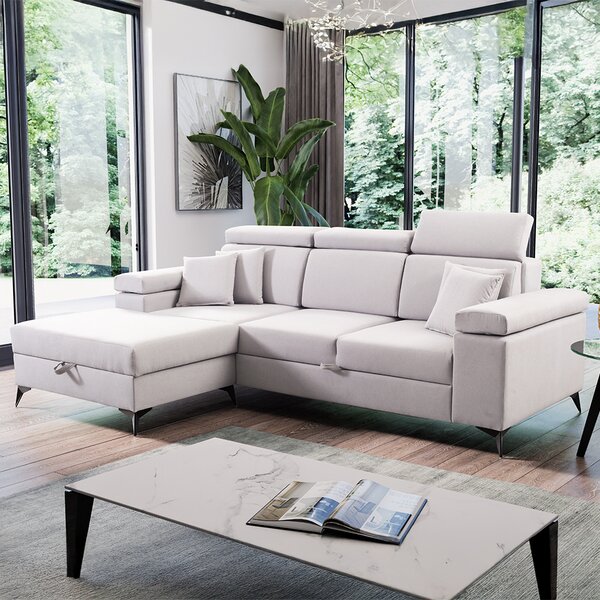 Sedací souprava BRICO MINI | 170x254 cm | rozkládací + úložný prostor | VÝBĚR TKANINY a NOŽIČEK