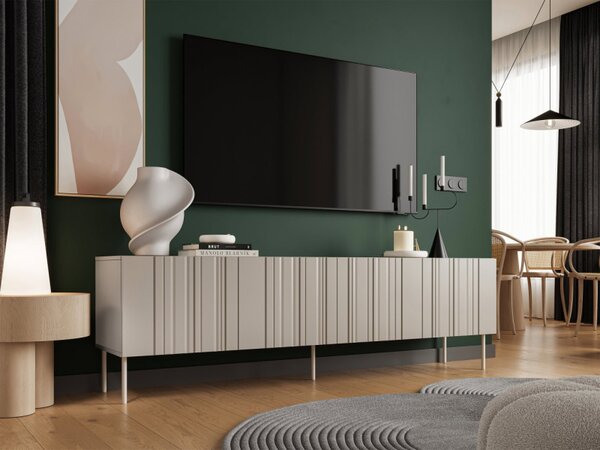 TV skříňka/stolek Mlerk 200 4D, Barva: matná černá 5903211372766