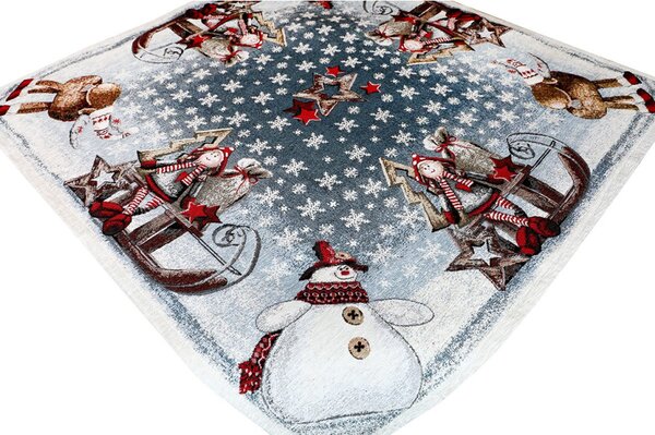 Gobelínový ubrus na stůl 90x90 cm Chenille IT017 Barva Vícebarevná Rozměry 90x90 cm