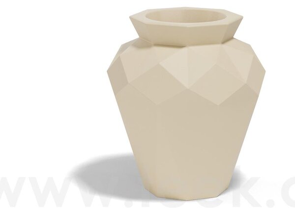 Vondom Venkovní květináč Origami Hanami, Vondom, 55x55x60 cm, matný polyethylen, barva dle vzorníku