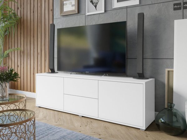 TV skříňka Alekto 2D2SZ AK09, Barva dřeva: bílá 5903211188220