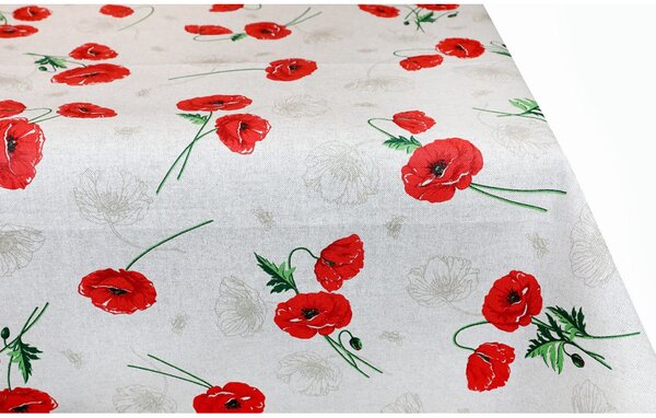 Ubrus červené divoké máky Barva Rudá Rozměry 90x90 cm