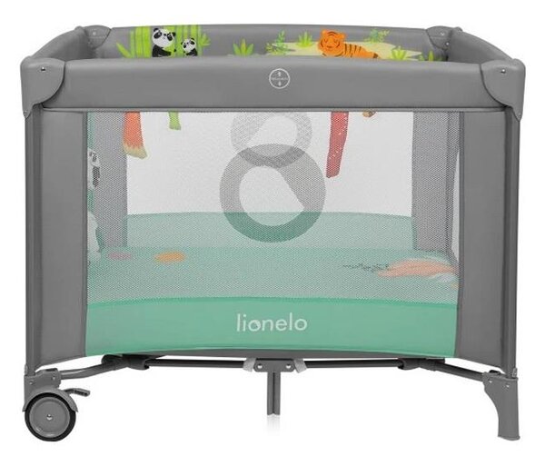 Lionelo - Hrací ohrádka MILLE PLUS Grey Green