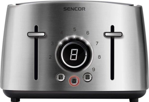 Sencor - Topinkovač se čtyřmi otvory 1600W/230V matný chrom