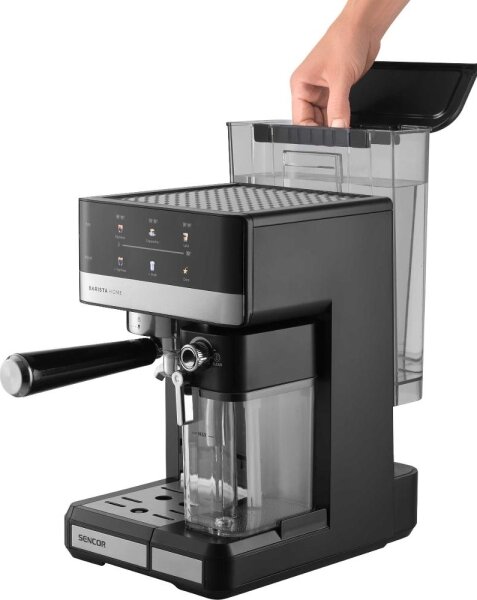 Sencor - Pákový kávovar espresso 1350W/230V černá/matný chrom