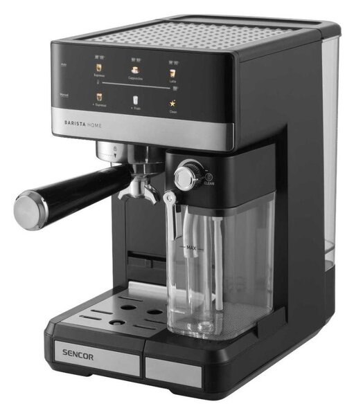 Sencor - Pákový kávovar espresso 1350W/230V černá/matný chrom