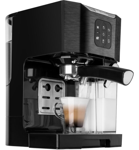 Sencor - Pákový kávovar espresso 1450W/230V černá/matný chrom