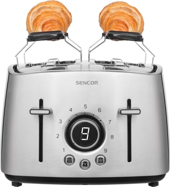 Sencor - Topinkovač se čtyřmi otvory 1600W/230V matný chrom