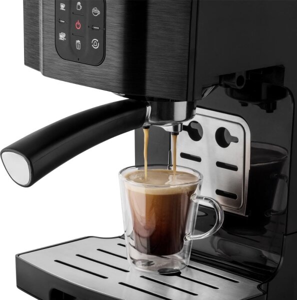 Sencor - Pákový kávovar espresso 1450W/230V černá/matný chrom