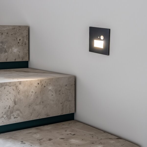 LED Schodišťové svítidlo se senzorem pohybu LED/1,5W/230V 3000/4000/6000K antr