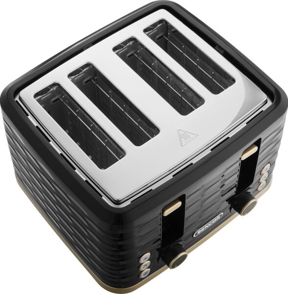 Sencor - Topinkovač se čtyřmi otvory 1600W/230V černá/béžová
