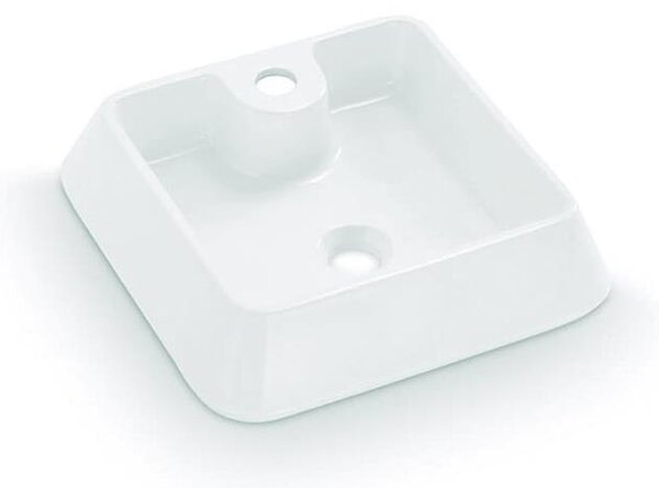 Bathco 4003 - Umyvadlo na desku GALICIA 40x40 cm porcelán/bílá