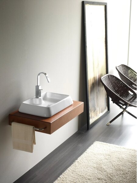 Bathco 4004 - Umyvadlo na desku GALICIA 60x40 cm porcelán/bílá