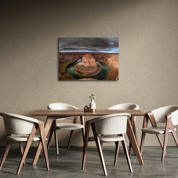 Obraz jezera v útesu (70x50 cm)