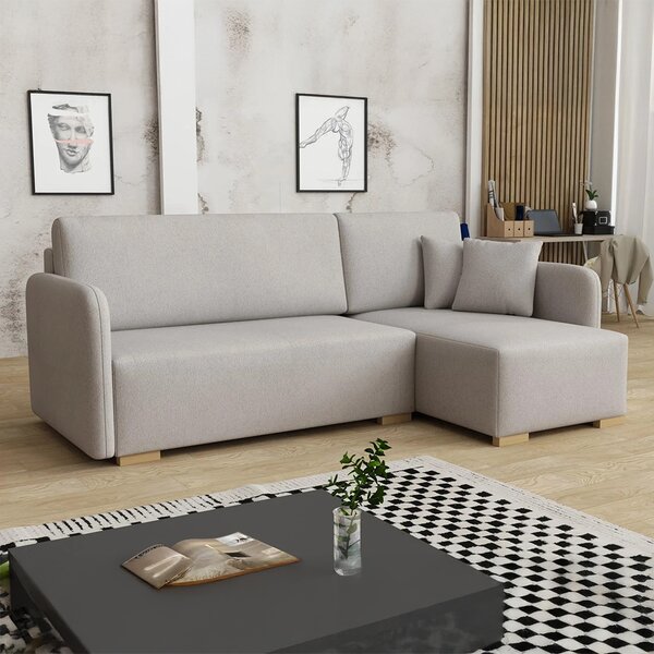 Sedací souprava COMA | 220x140 cm | PRAVÁ | rozkládací + úložný prostor | VÝBĚR TKANIN