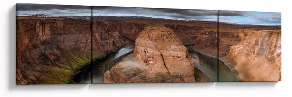 Obraz jezera v útesu (170x50 cm)