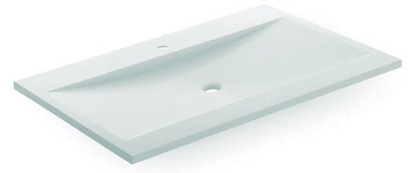 Bathco 0506 - Zápustné umyvadlo MANHATTAN 100x45 cm pryskyřice/bílá