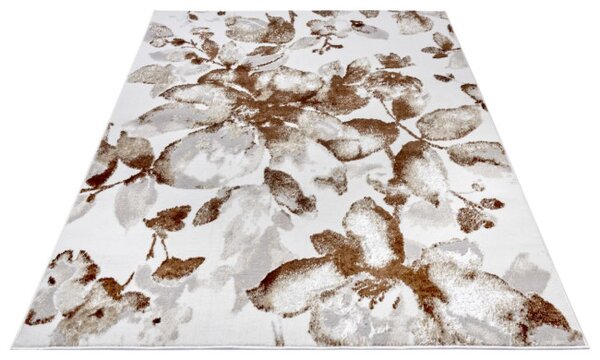 Koberec Hanse Home Shine Floral bílý / hnědý