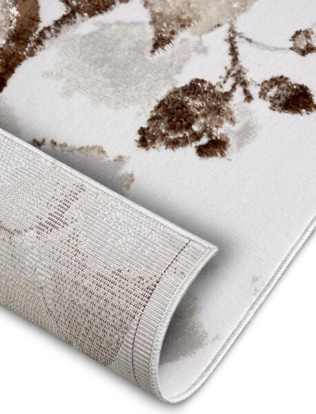 Koberec Hanse Home Shine Floral bílý / hnědý