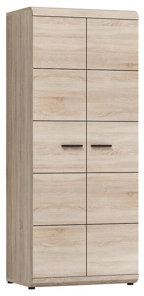 Obývací stěna se skříní LINK s | 6 dílů | sestava D | 298 + 140 + 120x60 cm | sonoma