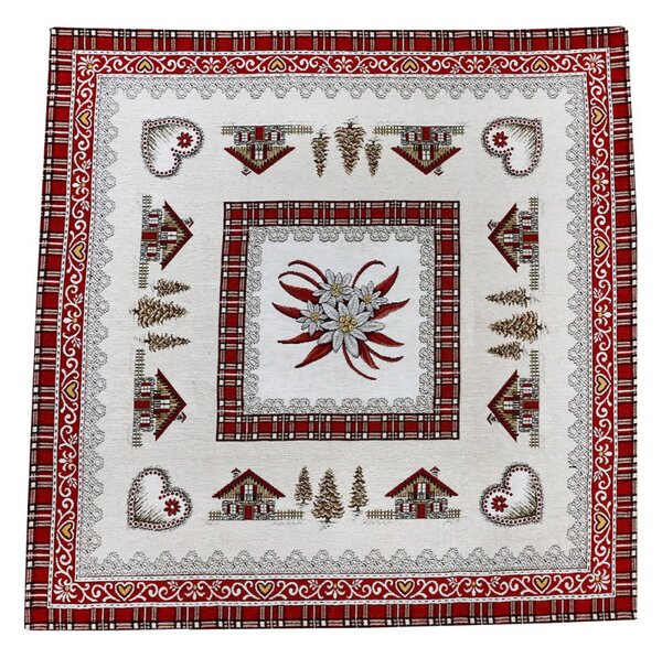 Gobelínový ubrus na stůl 90x90 cm Chenille IT032 Barva Vícebarevná Rozměry 90x90 cm