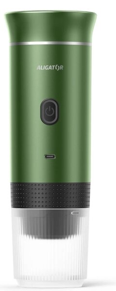 Aligator ACM003 - Cestovní nabíjecí kávovar PortaCaffé 3v1 72W/7500 mAh zelená