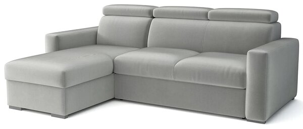 Malá sedací souprava PEDRO L | 170x235 cm | rozkládací + úložný prostor | polohovatelné záhlavníky | VÝBĚR TKANIN