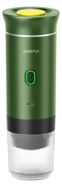 Aligator ACM003 - Cestovní nabíjecí kávovar PortaCaffé 3v1 72W/7500 mAh zelená