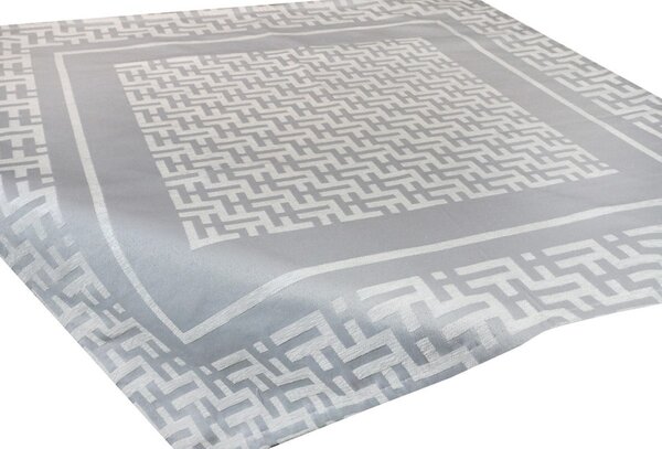 Gobelínový ubrus na stůl Glamour šedý 90x90 cm Chenille IT105 Barva Šedá Rozměry 90x90 cm