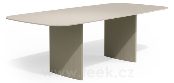 Tribu Jídelní stůl Lucca, Tribu, obdélníkový 240x110x75,6 cm, rám hliník barva linen, deska keramika dekor pompei