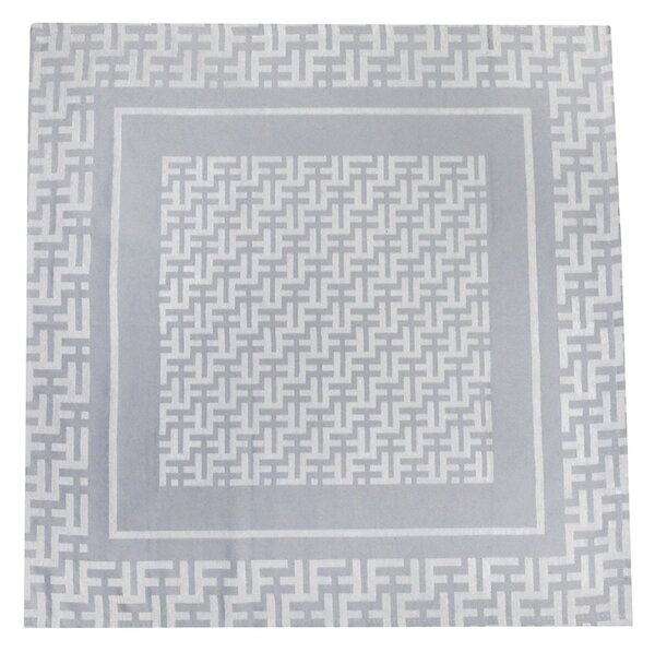 Gobelínový ubrus na stůl Glamour šedý 90x90 cm Chenille IT105 Barva Šedá Rozměry 90x90 cm