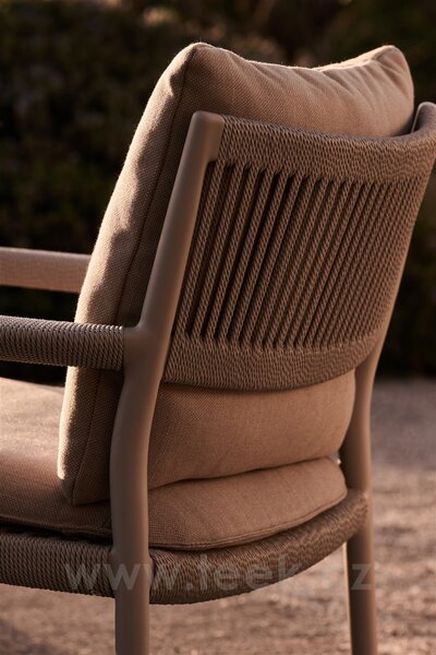 Tribu Křeslo Nagomi, Tribu, rám hliník, barva linen/linen, bez sedáků