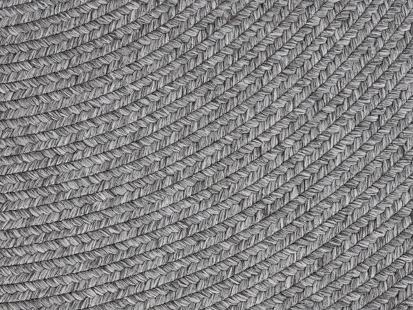 Koberec Hanse Home Braided Trenzado světle šedý kruh
