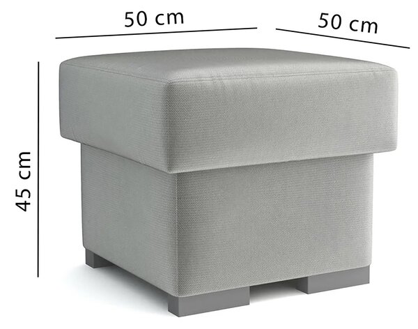 Taburet PEDRO | 50x50 cm | VÝBĚR TKANIN