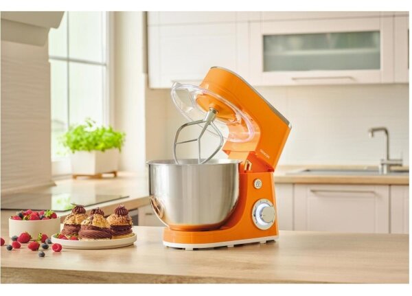 Sencor - Kuchyňský robot s nerezovou mísou 1300W/230V oranžová