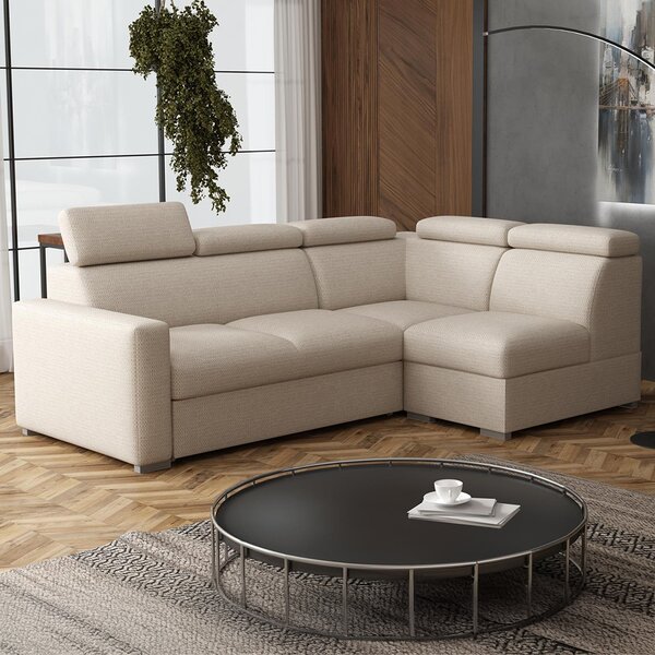 Sedací souprava PEDRO L | 250x167 cm | rozkládací + úložný prostor | polohovatelné záhlavníky | VÝBĚR TKANIN